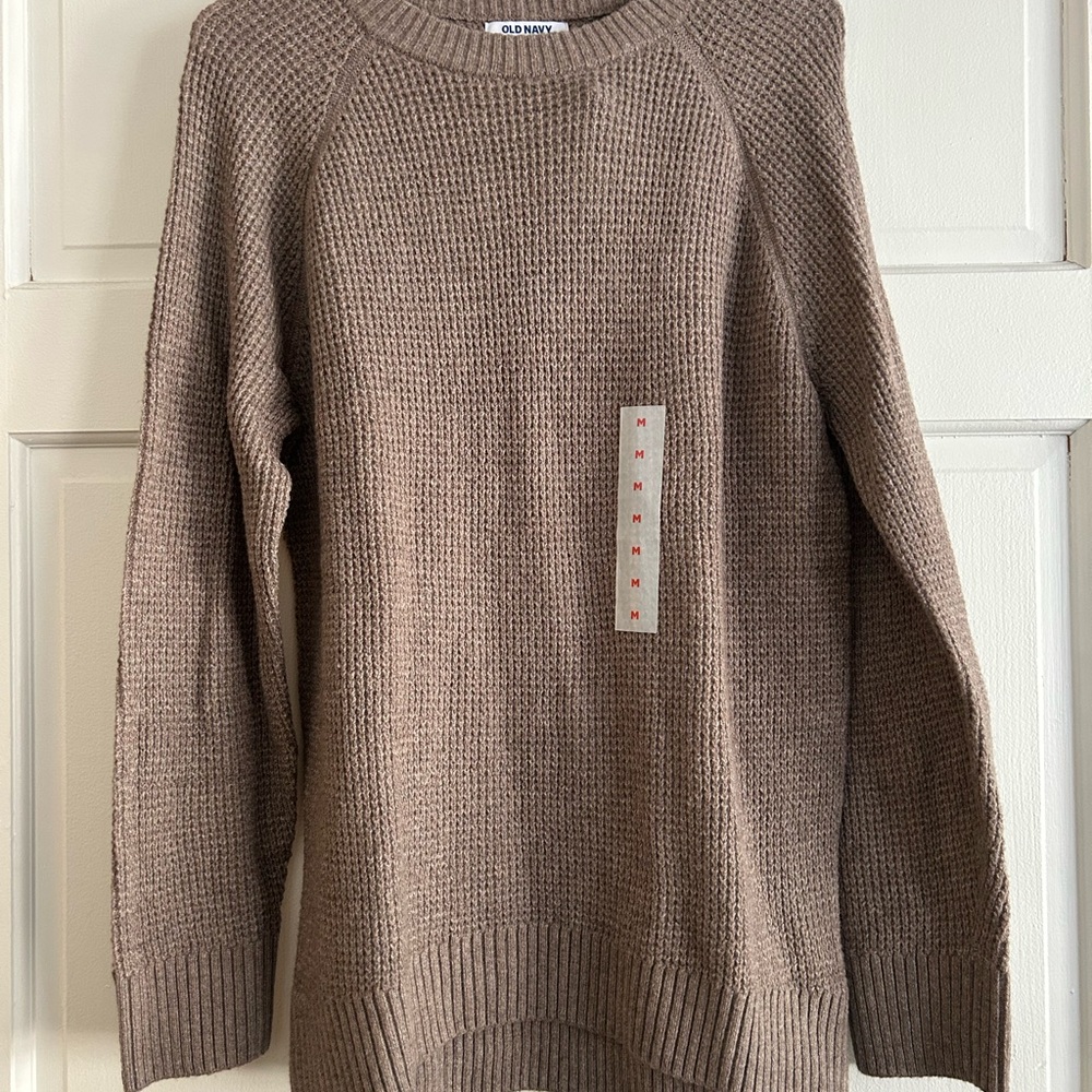 SOLD Soft Medium Old Navy Brown Sweater, NWT